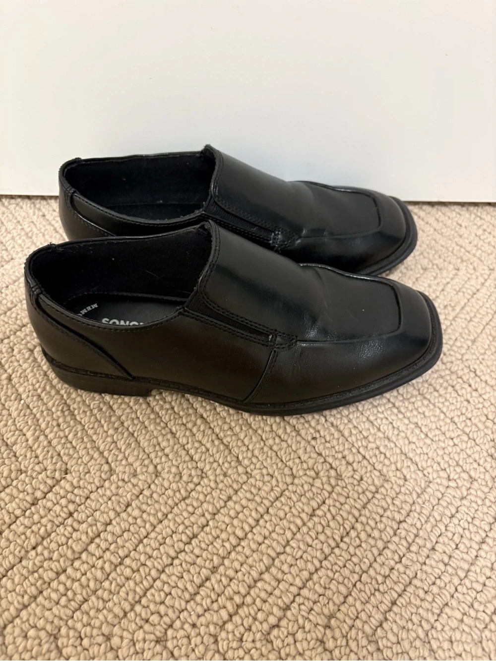 Sonoma Black Boys' Slip-On Dress Shoes